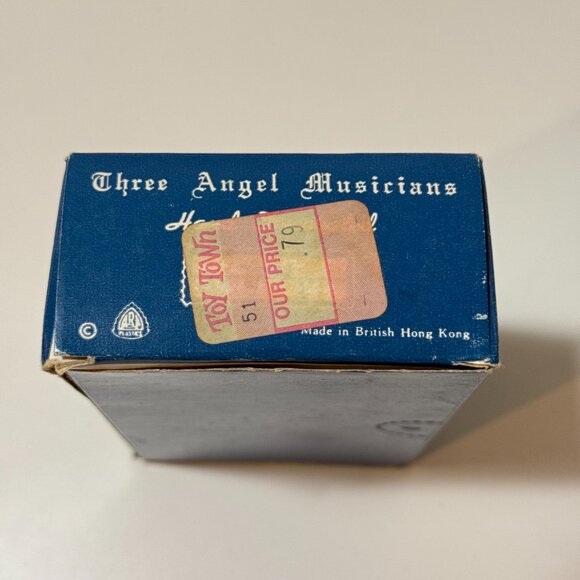 Vintage Trio Plastic Musical Christmas Angels Made Hong Kong Original Box - Picture 5 of 6